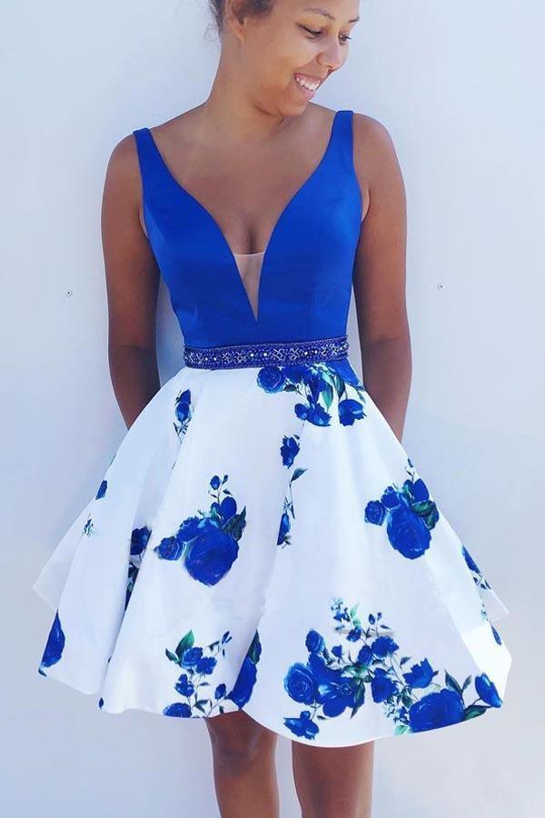 Royal Blue Homecoming Dress - PGM Dress ...